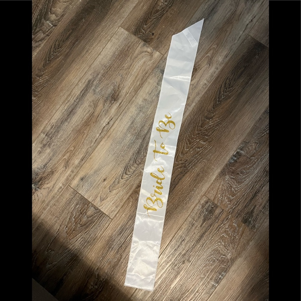 Bride to be sash